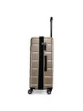 CALVIN KLEIN RIDGE-LINE HARD PEARLIZED TAUPE MEDIUM